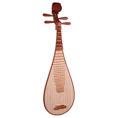 YueHai 914B-AA Concert Pipa – Premium Dalbergia Ostosperma, Natural Polish, Yun Cloud Head, Wooden Pegs