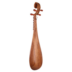 YueHai Pipa 9119-1 – Premium Chinese Lute in Natural Finish Rosewood with Cloud Motif