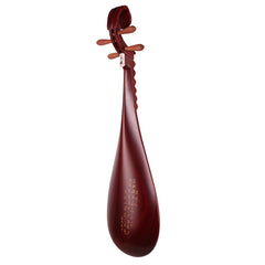 YueHai 912-B African Rosewood Pipa – Natural Finish, Wooden Pegs, Yun Cloud Head