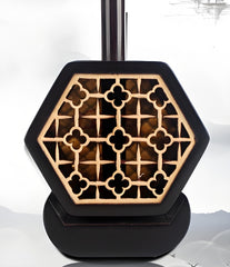 HuQiu Old Rosewood Professional Erhu "Er Quan二泉" (Gold Seal) 5141 – Expert-Level Two-String Chinese Violin Fiddle