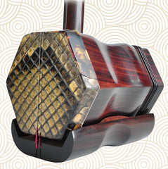 HuQiu Premium Old Rosewood Professional Erhu (Gold Seal) 5139 – Expert-Level Chinese Two-String Violin Fiddle