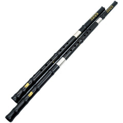 Professional Black Rosewood Xiao Flute | Double-Jointed with Polished Finish – Suitable for Beginners & Musicians