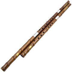 Professional Red Sandalwood Xiao Flute | Handcrafted Double-Jointed Bamboo Flute for Students & Performers