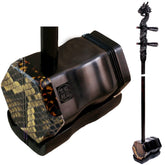 Professional Black Sandalwood Erhu,Two Stringed Chinese Violin Fiddle Instrument Erhu with Engraved Dragon Head