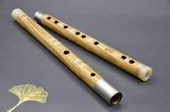 Professional Flute C key Dizi for Beginners Traditional Chinese Green Sandalwood Instrument with Free Membrane & Glue Set