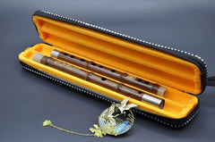 Professional Flute C key Dizi for Beginners with Free Membrane & Glue Set Traditional Chinese red sandalwood Instrument (C KEY)