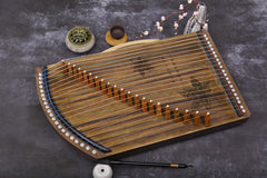 Mini Guzheng Finger Trainer with Complete Accessories Kit and Backpack, Ideal for Professionals, Adults, Beginners, and Children with 21 Strings