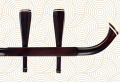 HuQiu Premium Dalbergia (Large Leaf) Rosewood Professional Erhu (Gold Seal) 5133 – Expert-Level Two-String Chinese Violin Fiddle