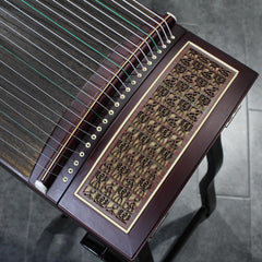 Professional Rosewood (ZITAN) Guzheng (163cm) - Handcrafted with Intricate Thousand-Character Carvings, Suitable for All Skill Levels