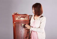 Dunhuang 694D-YY "Mandarin Ducks Playing in Water" Guzheng – 163cm Chinese Zither with Luminous Sound & Elegant Shell Inlay