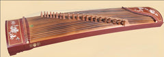Dunhuang Guzheng 694L "Colorful Auspiciousness (Peony)" – 163cm Zither with Inlaid Shell Craft, Transparent and Bright Tone