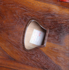 Dunhuang Guzheng 694L "Colorful Auspiciousness (Peony)" – 163cm Zither with Carved Craft, Bright Tone