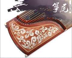 Dunhuang Guzheng 694LC-C "Colorful Auspicious Clouds" – 163cm Zither with Mother-of-Pearl Inlay, Transparent and Bright Tone