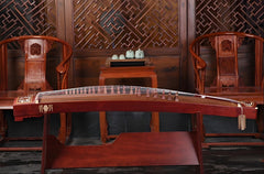 Dunhuang Guzheng 694DQ "Double Cranes Facing the Sun" – 163cm Zither with Mother-of-Pearl Inlay, Bright and Transparent Tone
