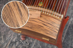 Dunhuang Guzheng 693OH "Natural Wood Grain" – Professional Level Zither with Transparent, High-Gloss Tone