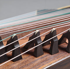 Dunhuang Guzheng 692F "Jade Shadow Eternal" – Premium Zither with Carved Floral Design and Bright, Transparent Sound