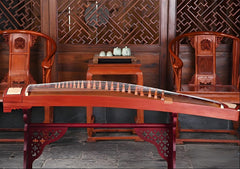 Dunhuang Guzheng 692F "Jade Shadow Eternal" – Premium Carved Zither with Transparent and Bright Tone