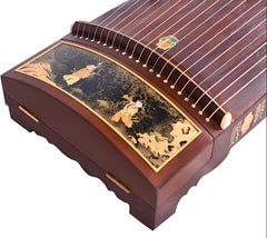 Dunhuang Guzheng 7691P "Floating Light & Colorful Child's Play" – Premium Carved Zither with High Brightness and Expressive Tone