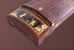 Dunhuang Guzheng 7691P "Floating Light & Colorful Child's Play" – Premium Carved Zither with High Brightness and Expressive Tone