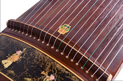 Dunhuang Guzheng 7691P "Floating Light & Colorful Child's Play" – Premium Carved Zither with High Brightness and Expressive Tone