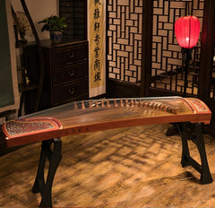 Dunhuang Guzheng 694FFW "Lotus Dew Fragrance" – Premium Carved Zither with High Brightness and Rich Expressive Tone