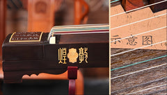 Dunhuang Guzheng 695FF "Jade Shadow Forever" (Bamboo Scroll) – Premium Zither with High Brightness and Rich Expressive Tone