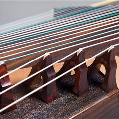 Dunhuang Guzheng 695T "Pure Essence of Innocence" (Calligraphy) – Bone Carving, Premium Zither with Rich and Transparent Tone