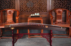 Dunhuang Guzheng 695T "Pure Essence of Innocence" (Calligraphy) – Bone Carving, Premium Zither with Rich and Transparent Tone