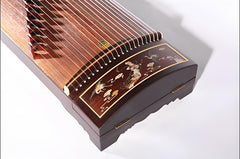 Dunhuang Guzheng 695LCC "Flying Celestial Dance" – Impressive Pyrography Craft, Bright Transparent Tone, Premium Indonesian Black Rosewood