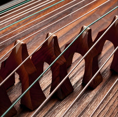 Dunhuang Guzheng 698T "Tian Zhen Yuan Yun (Zitan Peony)" – Premium Bone Inlay Craft, Crisp High Tones, Full Midrange, Exclusive Design