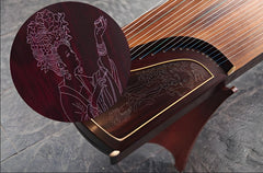 Dunhuang 698J-GF "Guifei Xi Ying" Guzheng - Handcrafted with Silver Thread Inlay