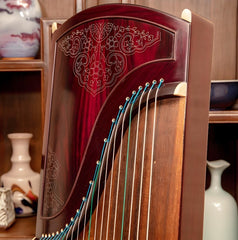 Dunhuang 6698J "The King’s Farewell" Premium Collectible Guzheng - Silver Inlay Craftsmanship