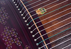 Dunhuang 9DH698LCC "Qi Luo Zhu Lv" Guzheng - Colorful Inlay Craftsmanship