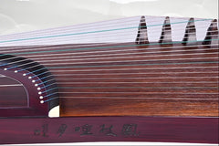 Dunhuang 9DH698JT "Fu Yun Man Man" Guzheng - Silver Wire Inlay Craftsmanship