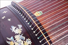 Dunhuang Guzheng 695OOO - Radiant Cherry Blossom (烂漫樱花) with Colorful Inlay