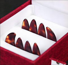 Silk Floral Finger Pick Storage Case for Guzheng & Pipa – Compact & Portable Accessory Organizer