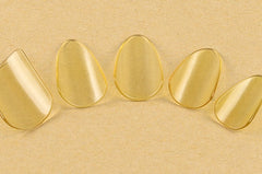 Biyao Celluloid Pipa Picks – Transparent Yellow | Professional Grade for Children & Adults | Full Set with Metal Storage Box