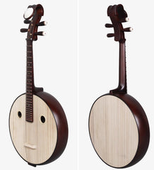 Yuehai 5212 Daruan – Professional Chinese Lute in Aged Red Finish, Mountain Elm Body with Peony Headstock(山榆木)