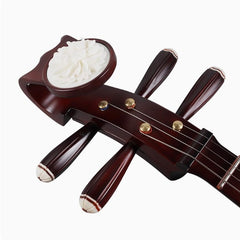 Yuehai 521 Entry-Level Daruan – Hardwood Chinese Lute in Wine Red Finish with Peony Headstock(硬木)