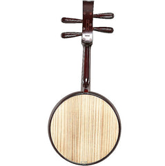 Yuehai 501Z Professional Xiaoruan – Chinese Small Ruan in Mountain Elm with Han Dynasty Official Hat Headstock(山榆木)