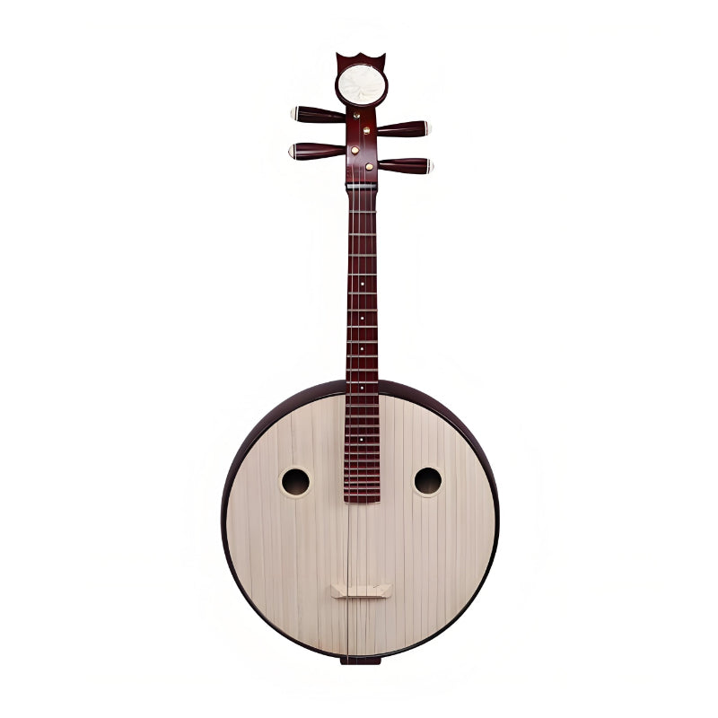 Yuehai 521 Entry-Level Daruan – Hardwood Chinese Lute in Wine Red Finish with Peony Headstock(硬木)