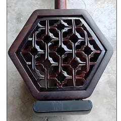 Used NO.229 Antique 1980s Beijing National Instruments Factory Erhu – Old Indian Sandalwood Round Neck, Rosewood Resonator, Strong Projection Tone
