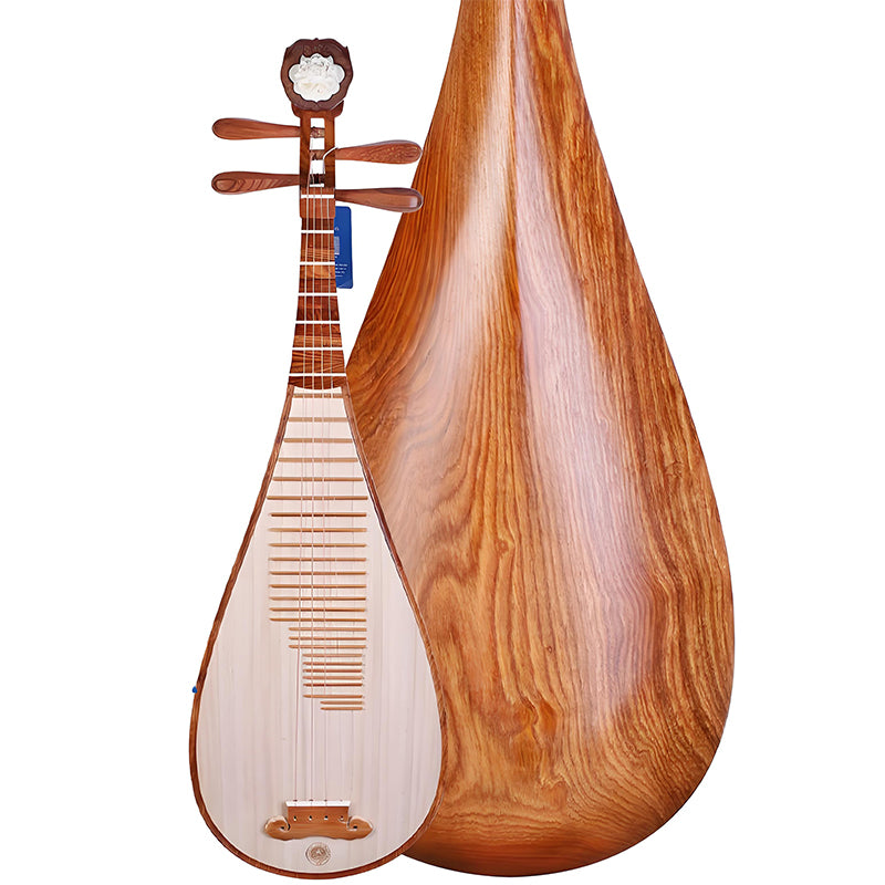 Xinghai 89113-A Professional Pipa – Hedgehog Rosewood Chinese Lute with Hand-Polished Finish