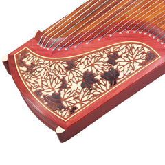 Dunhuang Guzheng 694M-HF "Fishing Boat Song at Dusk (Red Maple Glare)" – 163cm Zither with Red Maple Inlay, Premium Ancient Rosewood