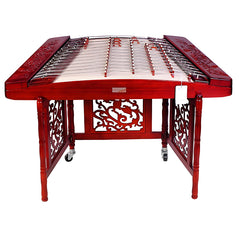 Xinghai 8622M Professional Yangqin – African Padauk Chinese Hammered Dulcimer with Dragon Relief Design