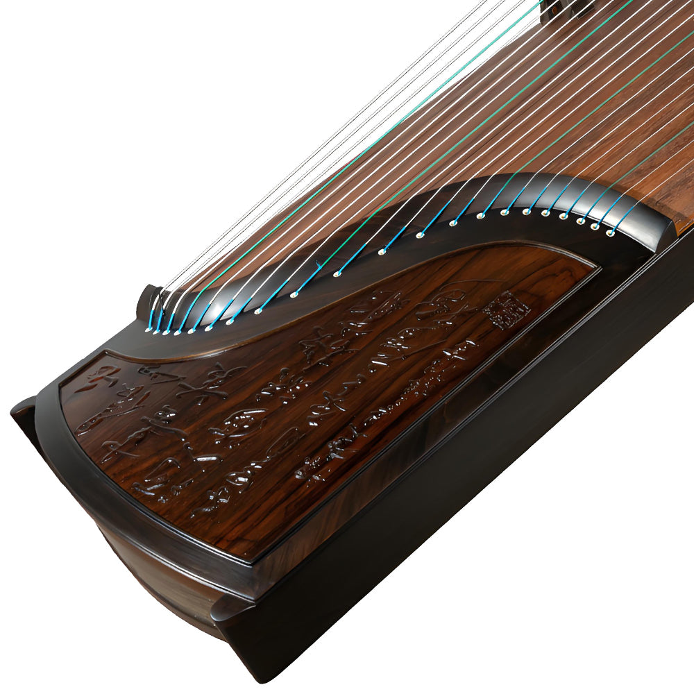 Huali Guzheng 806MS – Hand-Carved Ebony Chinese Zither – NS Musical