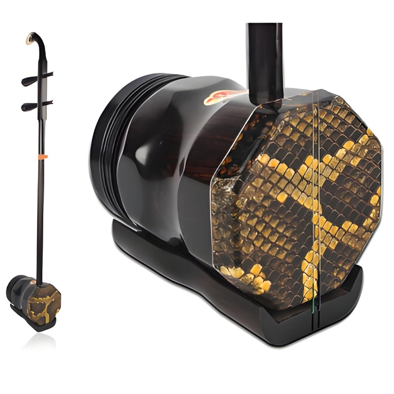 HuQiu Selected Ebony Zhonghu 5209 – 3.5-Inch “Qian Ba, Hou Yuan” Design for Professional Performance