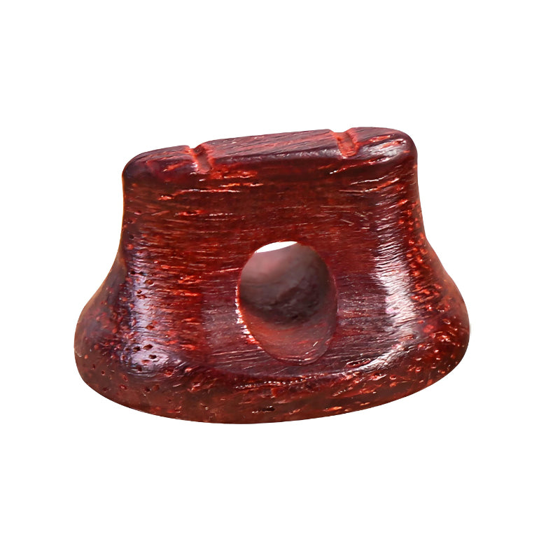 Oval-Shaped Indian Red Sandalwood(小叶紫檀) Erhu Bridge – Handcrafted Precision for Refined Tone