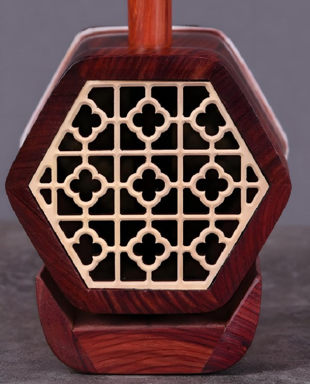 Wan Qixing Small-Leaf Red Sandalwood Erhu – Beginner to Intermediate Chinese Fiddle
