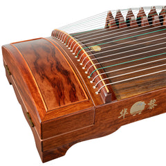 Huali Guzheng 708S “Natural Charm” – Rosewood Frame, Plain Finish, Grade A Paulownia Soundboard